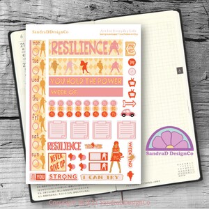 Resilience Hobonichi Weeks Planner Sticker Kit