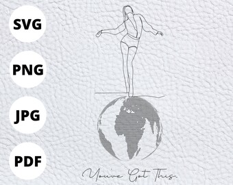 Quote SVG Cut File | Minimalist Digital Art Downloadable | Instant Download, Cricut, Vinyl Decal, Silhouette Cut File, Clip Art, Sticker