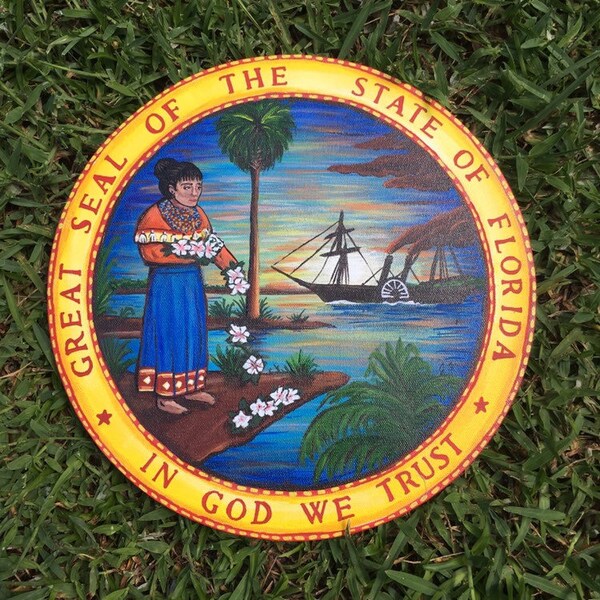 Florida State Seal Etsy