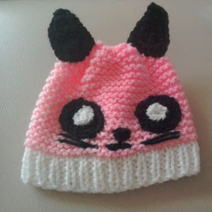 Newborn Baby, Newborn Hat Girl, hospital hat girl, newborn cat hat, baby girl, hospital cap, infant hat pink, Newborn hat, baby hat