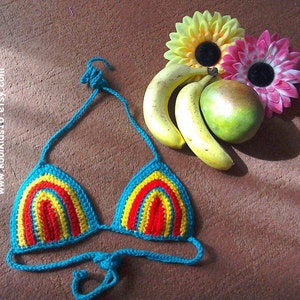 Crochet Bikini Top, Crochet swimwear, Summer Bikini, Boho Bikini, Handmade Bikini Crochet, Bikini Brazilian, Bikini Top, Festival Hippy
