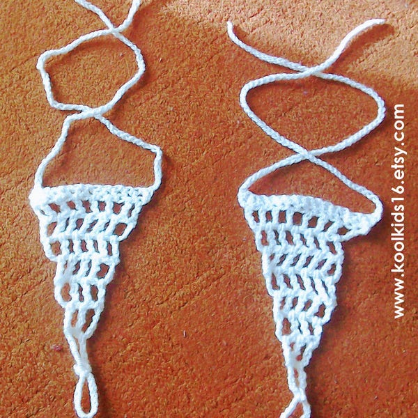 Crochet Barefoot Beach Sandals,  Lovely and Comfortable Foot Jewelry,  to Wear for any outdoor occasion