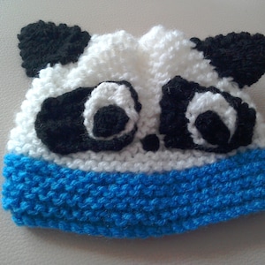 Newborn Baby Boy Hat, Baby Bear Hat, Newborn Boy hospital hat, Panda hat newborn, knitted baby hats, Animal hat for boys