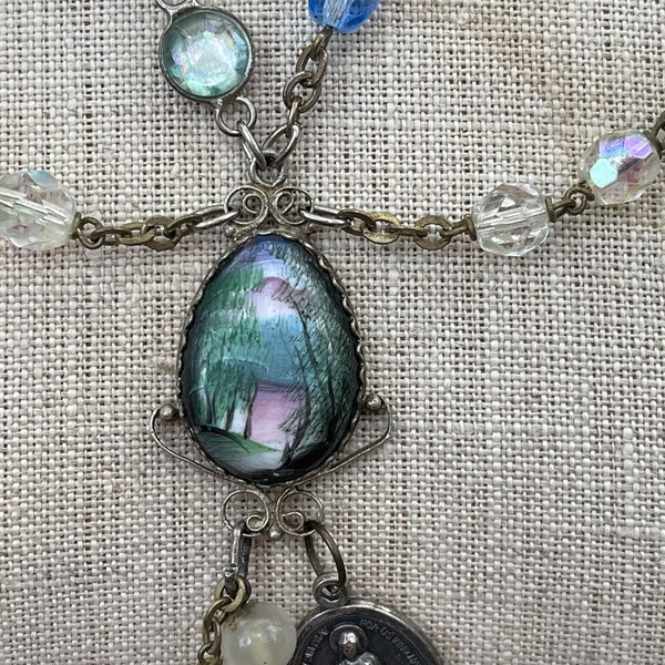 Assemblage Religious Necklace Etsy