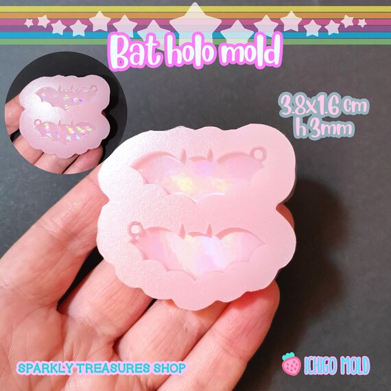 Molde de murciélago silicona efecto holográfico - Etsy España