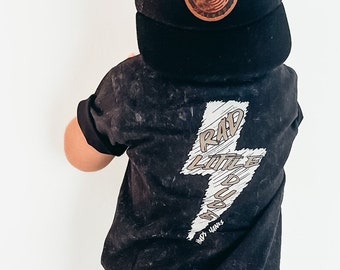 Rad Little Dude Acid Wash Tee, Cool Boy Clothes, Baby boy summer clothing, rad kids clothes, cute boy clothing, baby boy, toddler boy, shirt