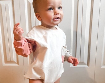 sweatshirt bubble romper baby