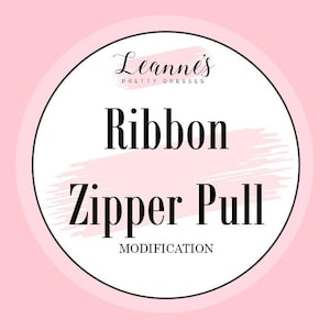 Add Ribbon to Zipper Pull