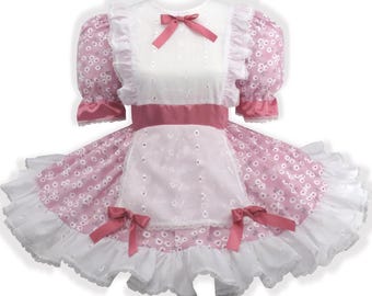 Ready to Wear Eyelet Flowers Bows Adult Sissy Dress Leanne