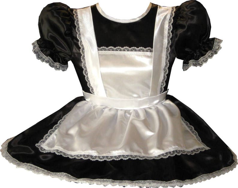 Sissy Maid Dress Satin dress maid Uniform Tailor-made!hg