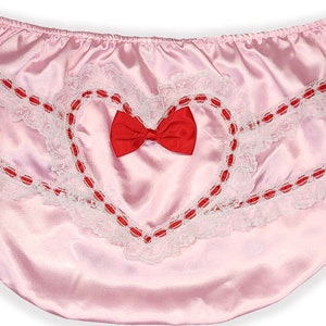 2XL Lacy Butt Satin Adult Sissy Baby Rhumba Panties Diaper Cover by Leanne&#39;s