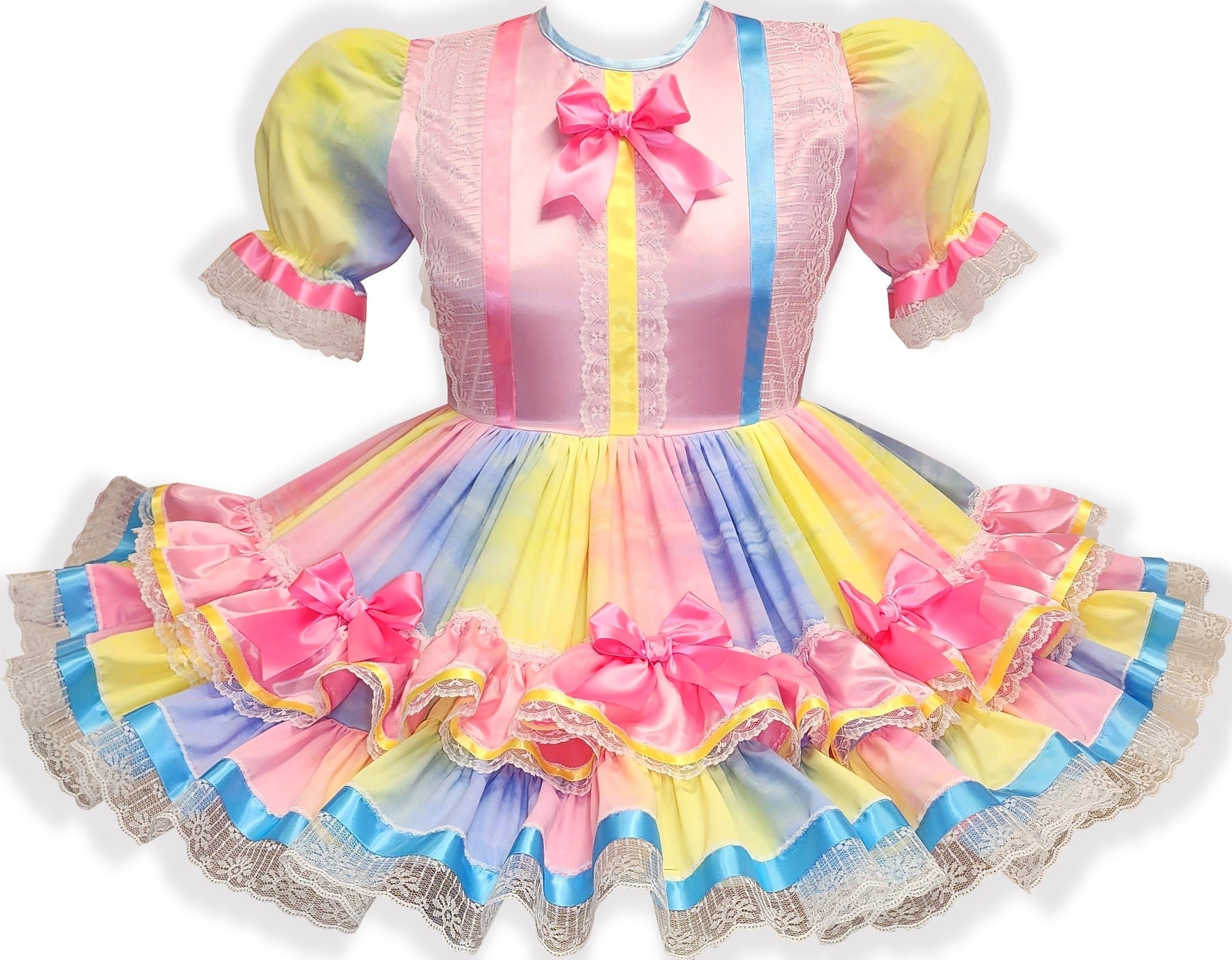 Sissy Party Dresses Yellow