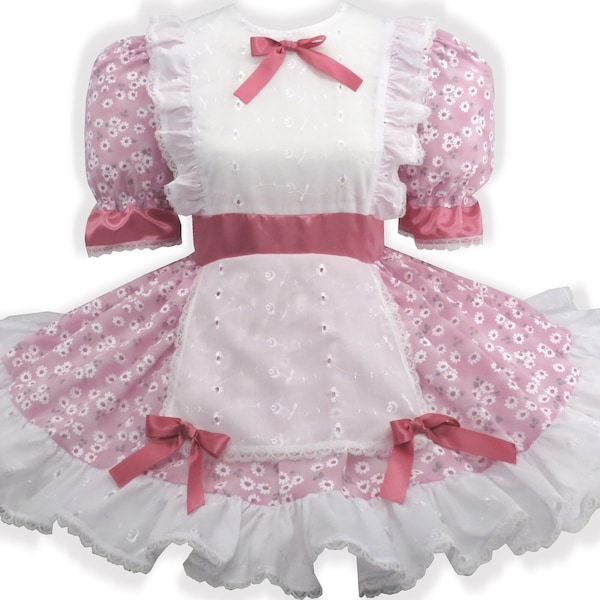 Ready to Wear Eyelet Flowers Bows Adult Sissy Dress Leanne