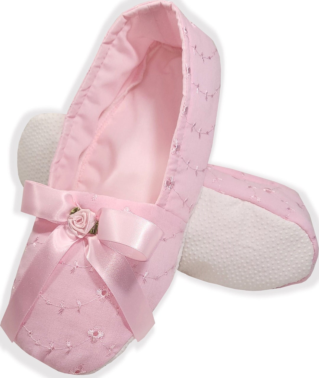 Made to Fit You Pink Eyelet Adult Baby Sissy Slippers for - Etsy
