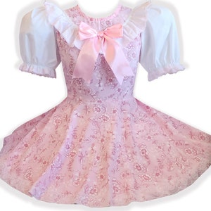 Proper Peony Girls Pink Check Sissy Big Sister Dress
