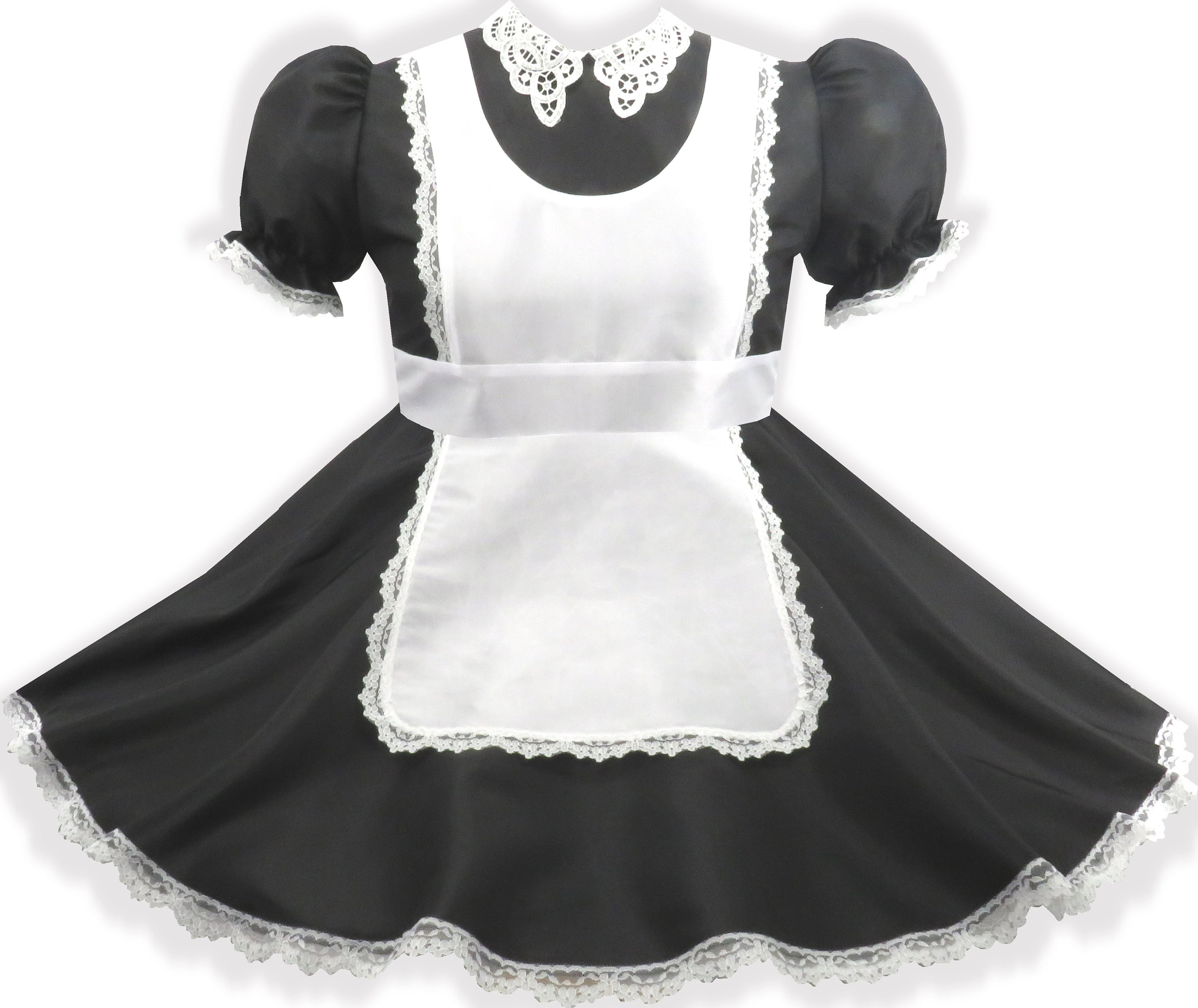 Grace Custom Fit Taffeta Maid Dress & Sash for Adult Sissy by - Etsy