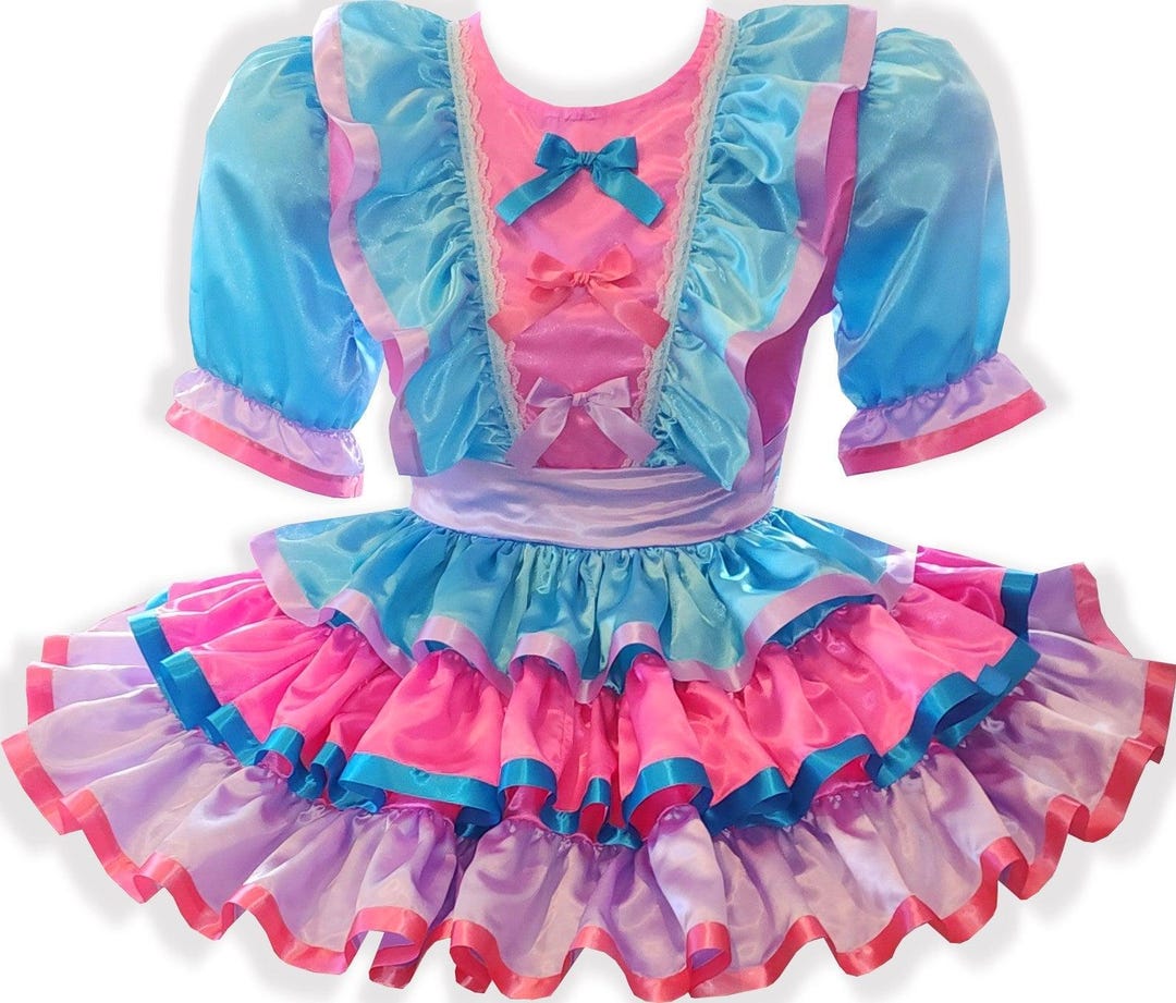 sissy dress ccc SS2WA Women Maid Lace Pink Satin Long Sleeves Crossdress (Medium) : Clothing, Shoes & Jewelry length dress boasts fixed straps Sissy Maid Dress Light Pink
