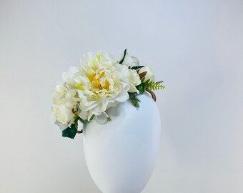 Woodland boho bridal flower crown