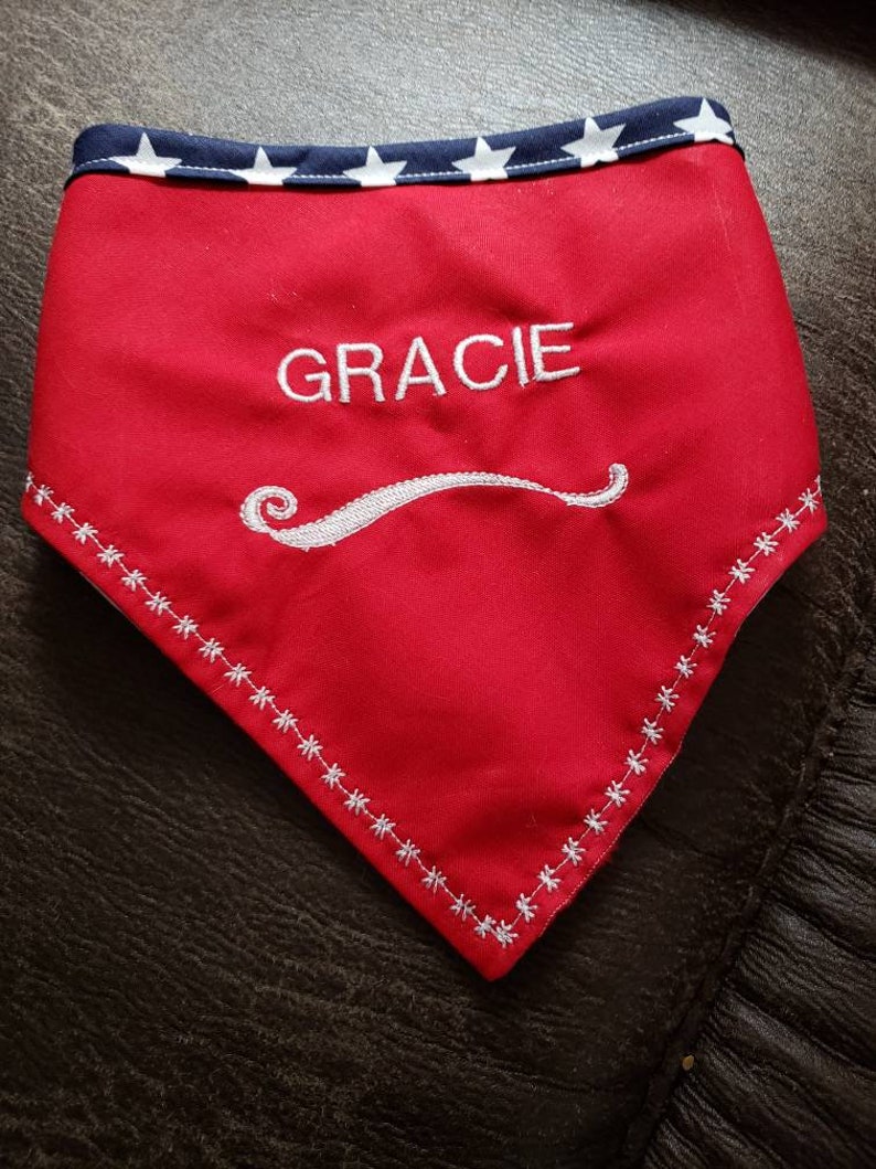Patriotic Dog Bandana American Flag Bandana 4th of July Collar Etsy