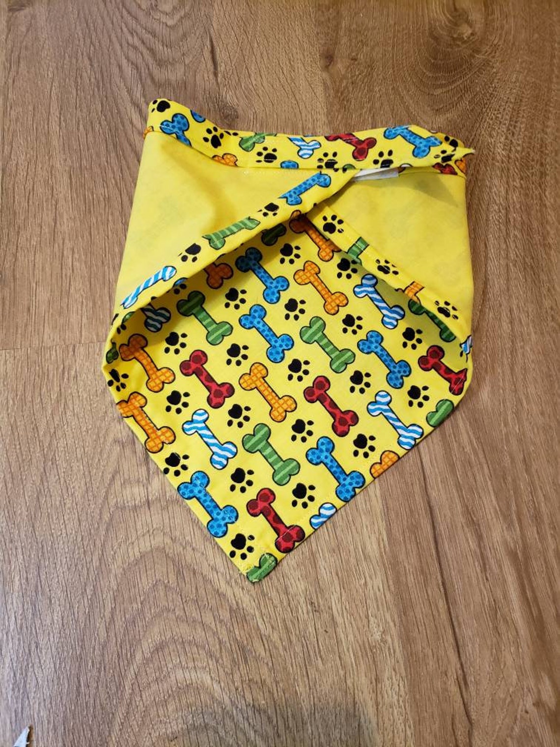 Yellow Dog bandana Embroidered Pet scarf For dog lovers Over Etsy