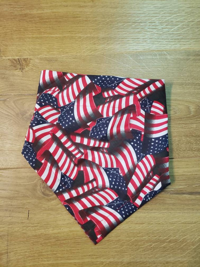 Patriotic Dog Bandana American Flag Bandana 4th of July Collar Etsy