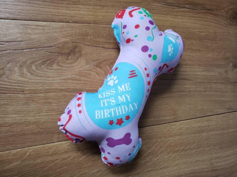 plush bone shaped dog toy