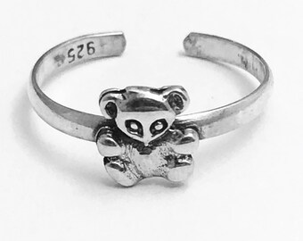 Adjustable, 925 Solid Sterling Silver Celtic Heart Entwined Toe Ring FREE UK Posting