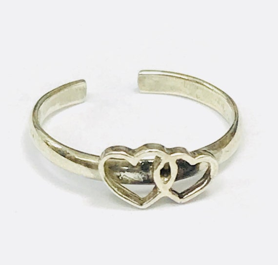 Adjustable, 925 Solid Sterling Silver Celtic Heart Entwined Toe Ring FREE UK Posting