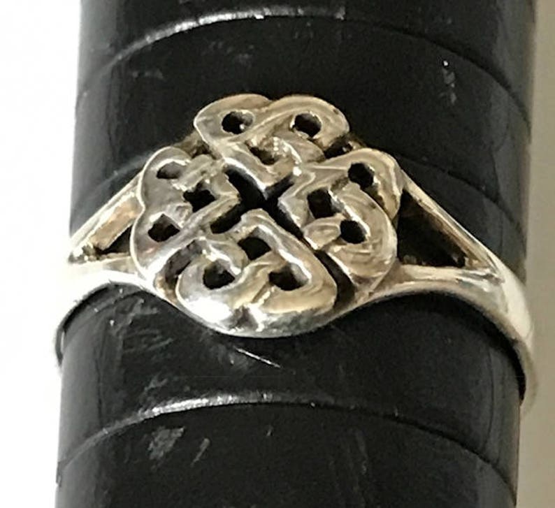 Adjustable, 925 Solid Sterling Silver Celtic Heart Entwined Toe Ring FREE UK Posting