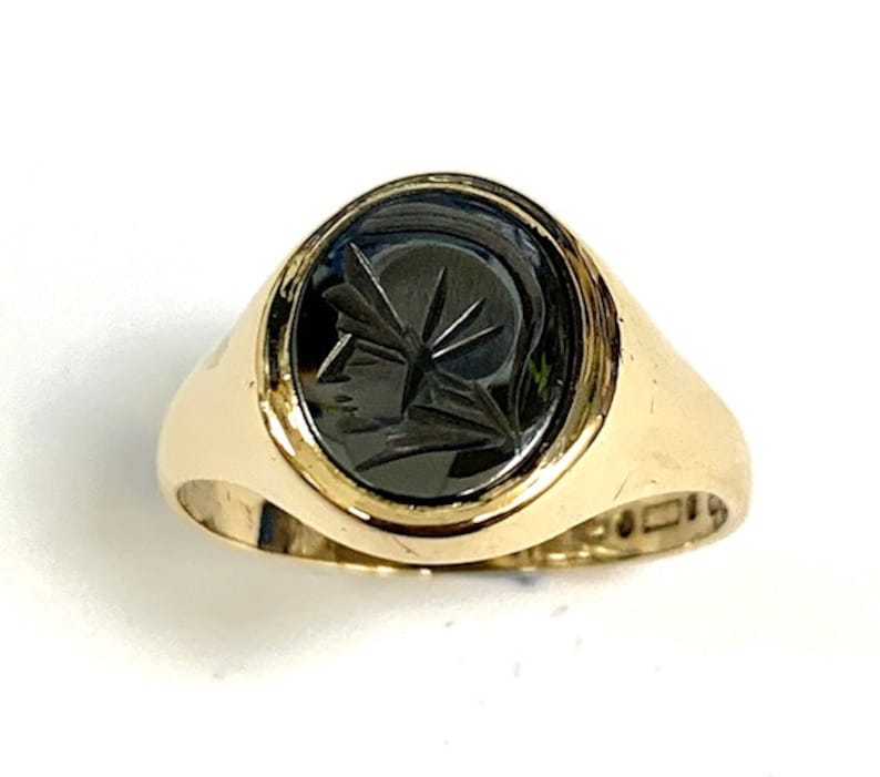 9ct Gold Pre-Owned Centurion/'s Roman Head Ring