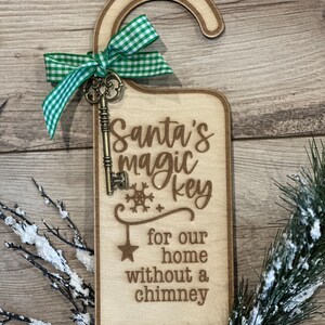 Weihnachtsmann Zauberschlüssel Weihnachtsmann Türhänger Weihnachtsmann Schlüssel Zauberhafter Türschlüssel Weihnachtsschlüssel
