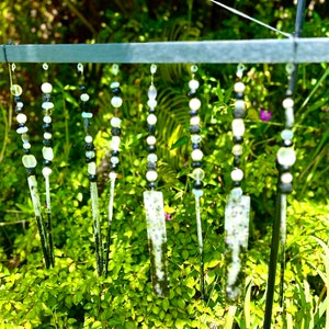 Black and White Windchimes or Mobile Hanging