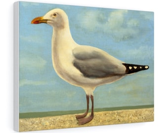 Seagull : Seaside, Bird Art, Print, Original Painting, David Andrews, Canvas Print, Poster, Maritime, Beach, Coastal Art