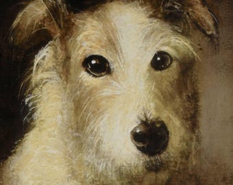 Smaller CUSTOM DOG PORTRAIT : Commission An Oil Painting of your pet canine by David Andrews