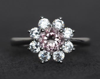 morganite ring, pink morganite rings, engagement ring