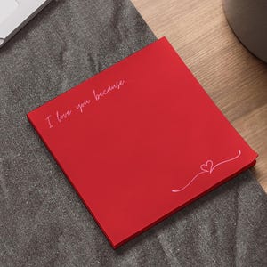 Love Note Post Its, Romance Dating Newlywed Gift, Girlfriend Boyfriend Anniversary Present