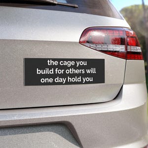 Pro Immigrant Car Magnet: Abolish ICE, Protect Communities image 2