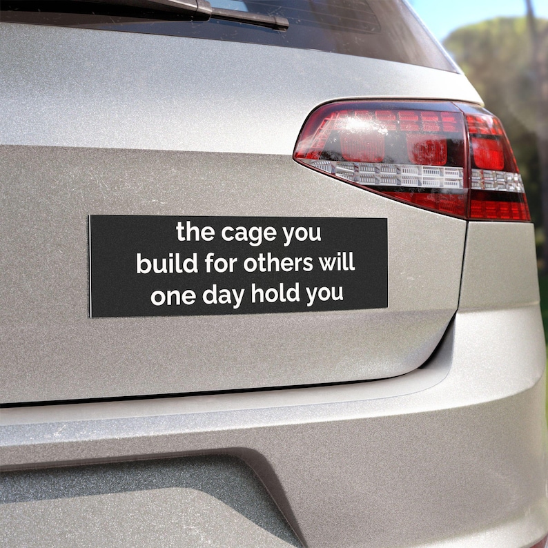 Pro Immigrant Car Magnet: Abolish ICE, Protect Communities image 2