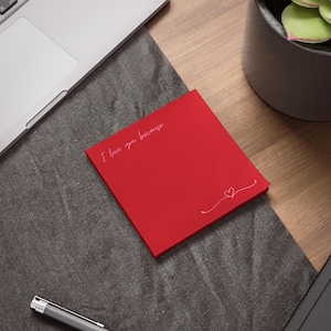 Love Note sticky notes, Cute Love Notes, Valentines Day Gift for Her, Dating Anniversary Gift, Newlywed Gift, Gift for Girlfriend