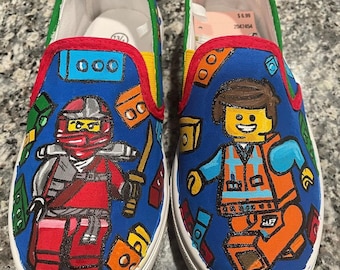 Hand Painted Lego Sneakers