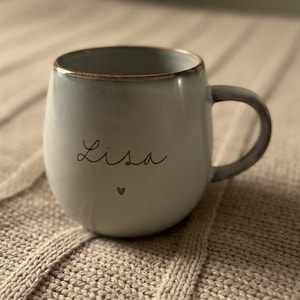 Personalisierte Tasse mit Namen oder Wunschtext – Hochwertige Keramiktasse individuell gestaltet, das perfekte Geschenk für viele Anlässe
