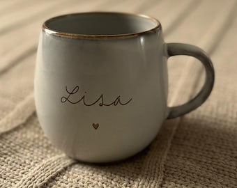 Personalisierte Tasse mit Namen oder Wunschtext – Hochwertige Keramiktasse individuell gestaltet, das perfekte Geschenk für viele Anlässe