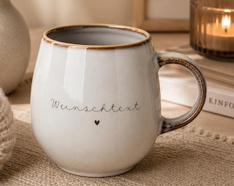 Personalisierte Tasse mit Namen / Spruch – Geschenk für Mama, Freundin, Kollegin – Gravierte Kaffeetasse 400ml