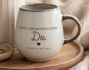 Personalisierte Tasse mit Name | Geschenk für Kollegin | Büro Geschenk | Kaffeebecher personalisiert | Coworker Geschenk