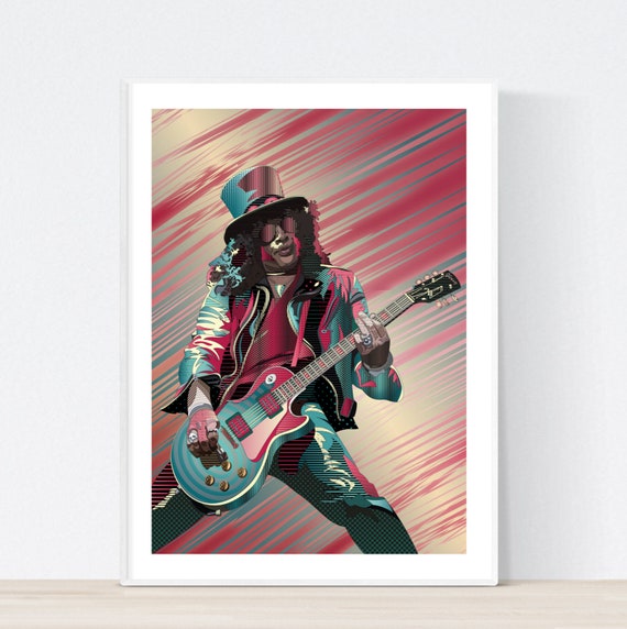 Slash - Guns N Roses Art Print