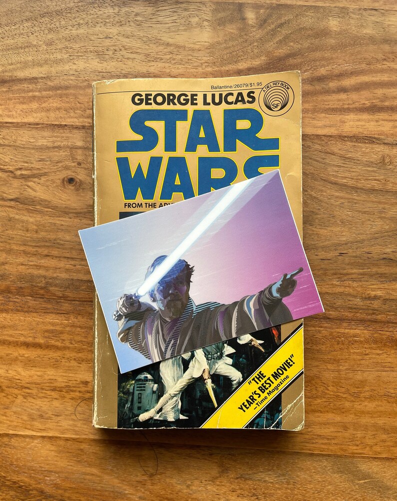 Obi Wan Kenobi Lightsaber Fight Pose Sticker Etsy