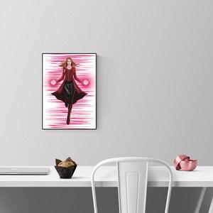 Wanda, the Scarlet Witch, Wandavision, Digital Art Print - Etsy UK