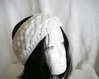 KNITTED HEADBAND WITH SILK SCARF ZIBA ZIBA main image 1