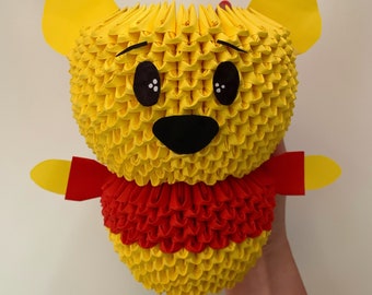 3D Origami Disney Winnie the Pooh Figure