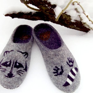 racoon slippers